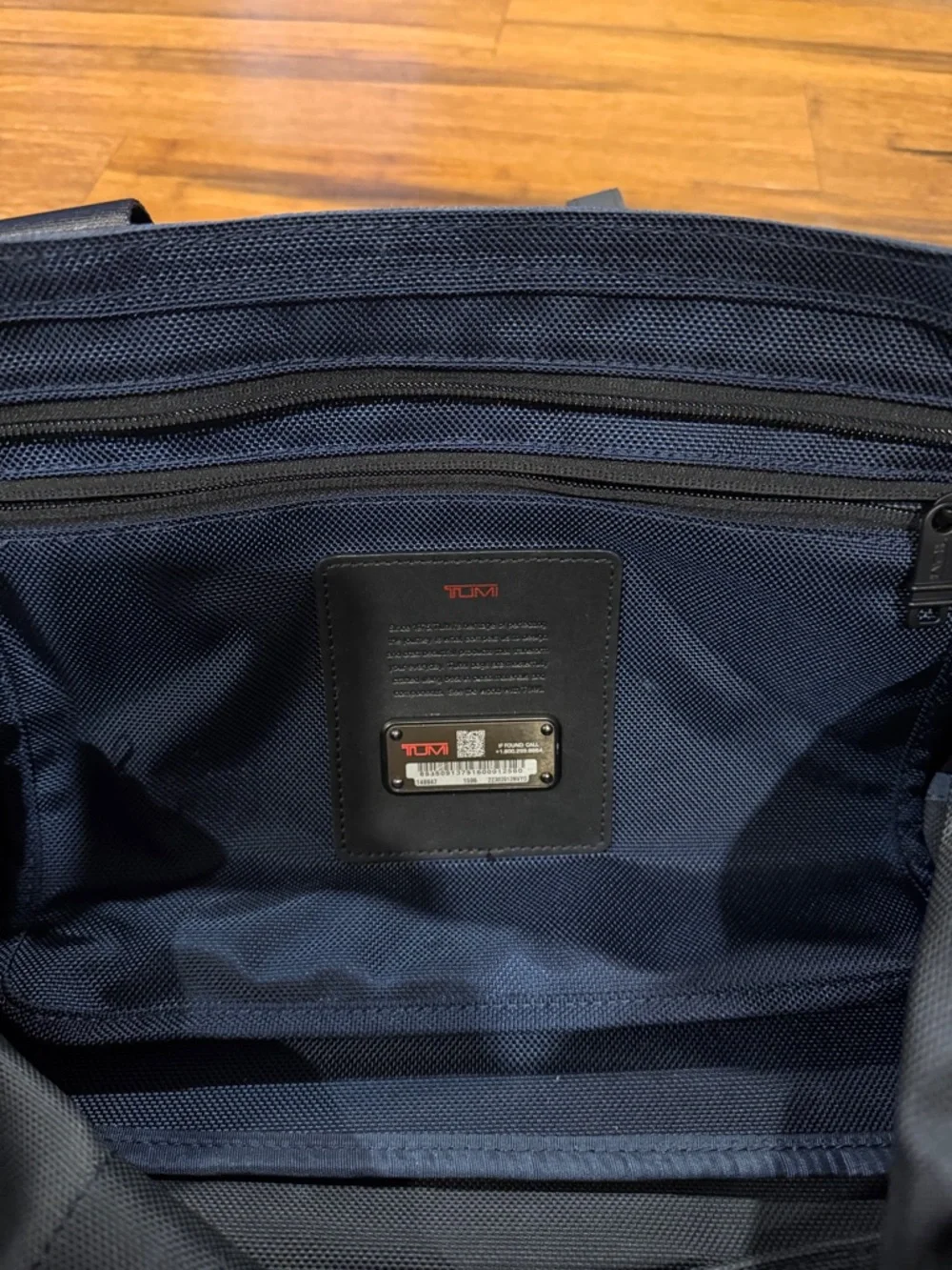 Tumi Gen 4.3 Ballistic Nylon 18.75” Zip top Carryall Tote - Navy